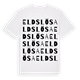 White t-shirt med Eldslösa ordlek t-shirt
