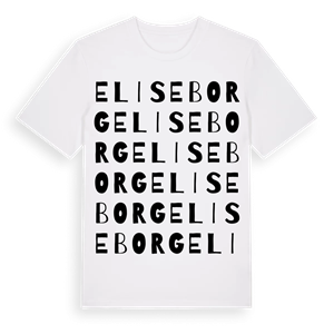 Eliseborg ordlek t-shirt – ekologisk bomull t-shirt från Pinshirt