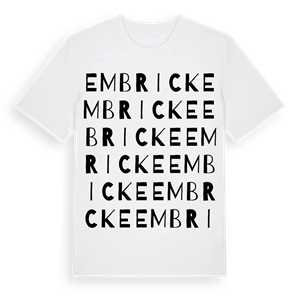 Embricke ordlek t-shirt – ekologisk bomull t-shirt från Pinshirt