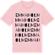 Pink Cotton t-shirt med Emmaholm ordlek t-shirt