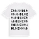 White t-shirt med Emmaholm ordlek t-shirt