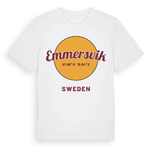 Emmersvik cirkel t-shirt – ekologisk bomull t-shirt från Pinshirt