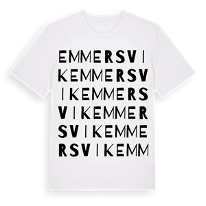 Emmersvik ordlek t-shirt – ekologisk bomull t-shirt från PinShirt