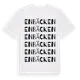 White t-shirt med Enbäcken ordlek t-shirt