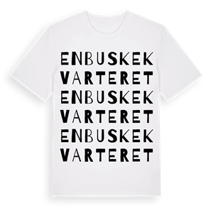 Enbuskekvarteret ordlek t-shirt – ekologisk bomull t-shirt från Pinshirt