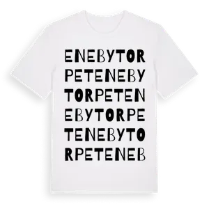 Enebytorpet ordlek t-shirt – ekologisk bomull t-shirt från Pinshirt