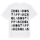 Englandstäppan ordlek t-shirt