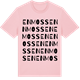 Pink Cotton t-shirt med Enmossen ordlek t-shirt