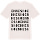 Vintage White t-shirt med Ennesbo ordlek t-shirt