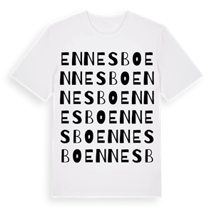 Ennesbo ordlek t-shirt – ekologisk bomull t-shirt från Pinshirt
