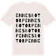 Vintage White t-shirt med Ennesbotorp ordlek t-shirt