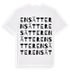 White t-shirt med Ensätter ordlek t-shirt