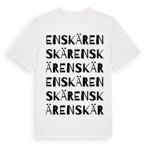 Enskär ordlek t-shirt – ekologisk bomull t-shirt från Pinshirt