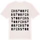 Vintage White t-shirt med Enstorp ordlek t-shirt