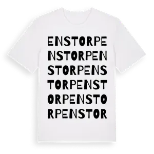 Enstorp ordlek t-shirt – ekologisk bomull t-shirt från Pinshirt