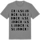 Mid Heather Gray t-shirt med Erikslund ordlek t-shirt