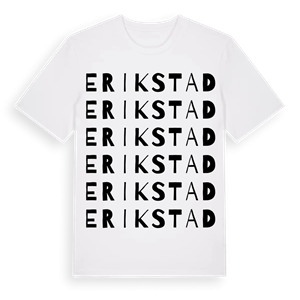 Erikstad ordlek t-shirt – ekologisk bomull t-shirt från Pinshirt