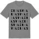 Mid Heather Gray t-shirt med Eriksvik ordlek t-shirt