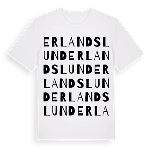 Erlandslund ordlek t-shirt – ekologisk bomull t-shirt från Pinshirt