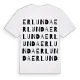 Erlunda ordlek t-shirt