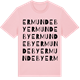 Pink Cotton t-shirt med Ermundeby ordlek t-shirt