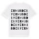 White t-shirt med Ermundeby ordlek t-shirt