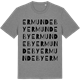 Mid Heather Gray t-shirt med Ermundeby ordlek t-shirt