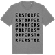 Mid Heather Gray t-shirt med Erstorp ordlek t-shirt