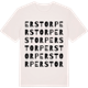 Vintage White t-shirt med Erstorp ordlek t-shirt