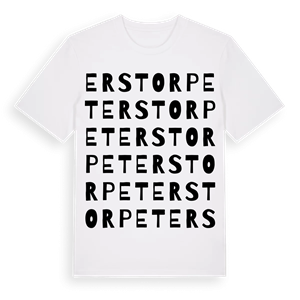 Erstorpet ordlek t-shirt – ekologisk bomull t-shirt från Pinshirt