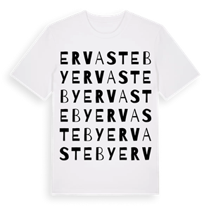 Ervasteby ordlek t-shirt – ekologisk bomull t-shirt från Pinshirt