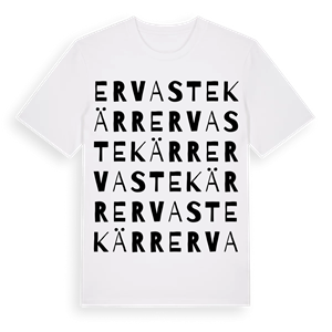 Ervastekärr ordlek t-shirt – ekologisk bomull t-shirt från Pinshirt