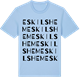 Blue Soul t-shirt med Eskilshem ordlek t-shirt