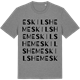 Mid Heather Gray t-shirt med Eskilshem ordlek t-shirt