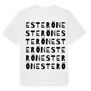 Esterön ordlek t-shirt – ekologisk bomull t-shirt från Pinshirt