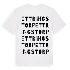 Ettringstorp ordlek t-shirt – ekologisk bomull t-shirt från Pinshirt