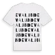 Evalund ordlek t-shirt