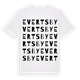 White t-shirt med Evertsby ordlek t-shirt