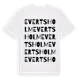 White t-shirt med Evertsholm ordlek t-shirt