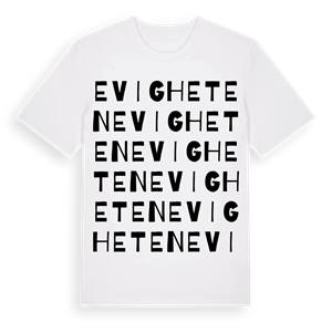 Evigheten ordlek t-shirt – ekologisk bomull t-shirt från Pinshirt