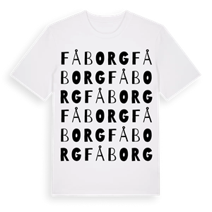 Fåborg ordlek t-shirt – ekologisk bomull t-shirt från Pinshirt