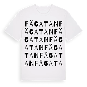 Fägatan ordlek t-shirt – ekologisk bomull t-shirt från Pinshirt