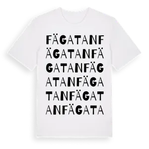 Fägatan ordlek t-shirt – ekologisk bomull t-shirt från Pinshirt