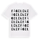 White t-shirt med Fågeleke ordlek t-shirt