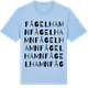 Blue Soul t-shirt med Fågelhamn ordlek t-shirt
