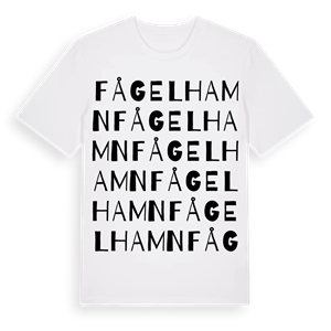Fågelhamn ordlek t-shirt – ekologisk bomull t-shirt från Pinshirt