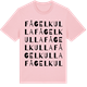 Pink Cotton t-shirt med Fågelkulla ordlek t-shirt