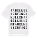 White t-shirt med Fågelkullen ordlek t-shirt