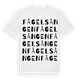 Fågelsången ordlek t-shirt