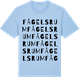 Blue Soul t-shirt med Fågelsrum ordlek t-shirt